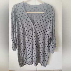 Torrid button down polka dot cardigan